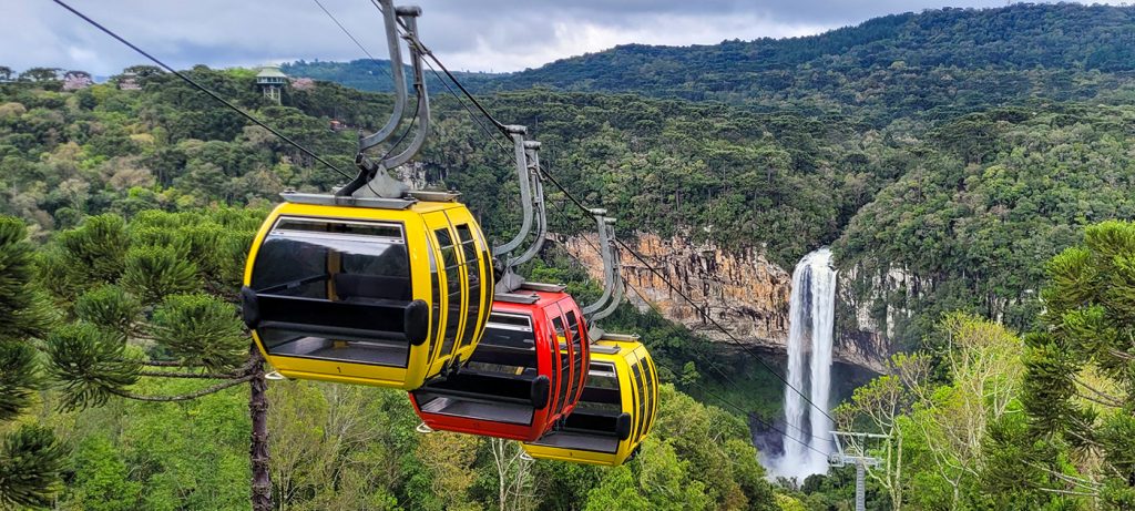Ingresso Bondinhos Aéreos - Cascata do Caracol